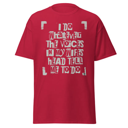 Boss Wife graphic tee voices in wife's head funny shirt VectorDesignsArizona