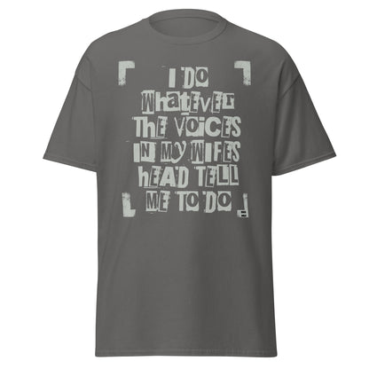 Boss Wife graphic tee voices in wife's head funny shirt VectorDesignsArizona