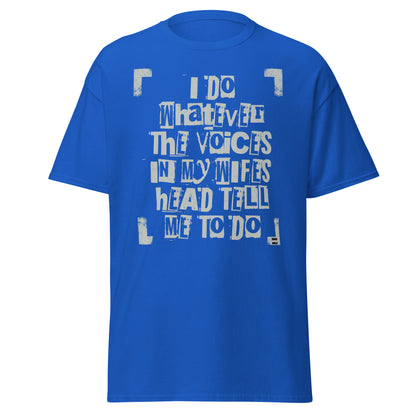 Boss Wife graphic tee voices in wife's head funny shirt VectorDesignsArizona