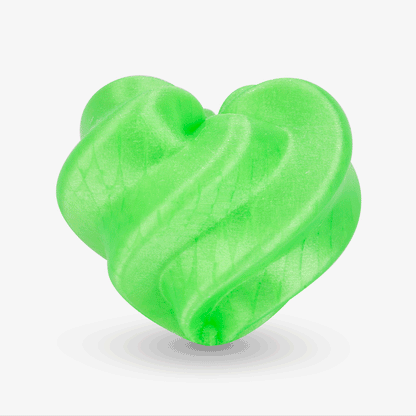 AMOLEN Glow TPU filament — animated GIF showing glow-in-the-dark activation