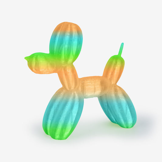 AMOLEN TPU Rainbow 1.75mm 1KG — hero studio shot of flexible rainbow filament spool