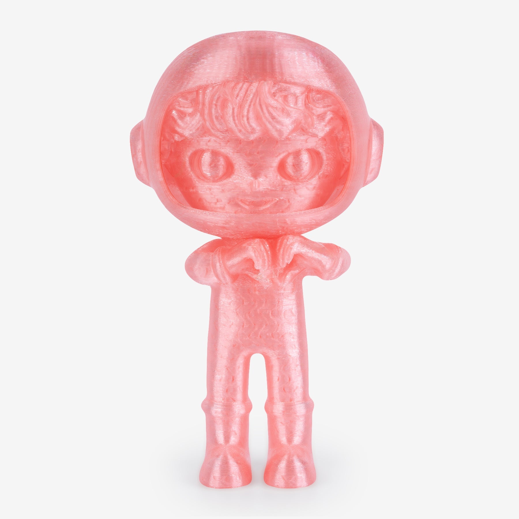 AMOLEN PETG Transparent 1.75mm — studio shot showing translucent color quality