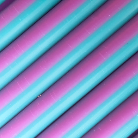 Cookiecad Silk Dual Mermaid PLA filament close-up – emerald purple silk surface detail