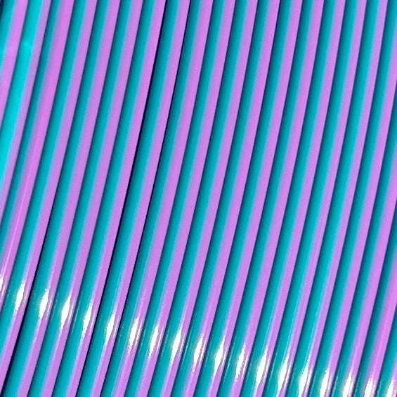 Cookiecad Mermaid Mixer PLA filament detail – swirling green and purple pattern