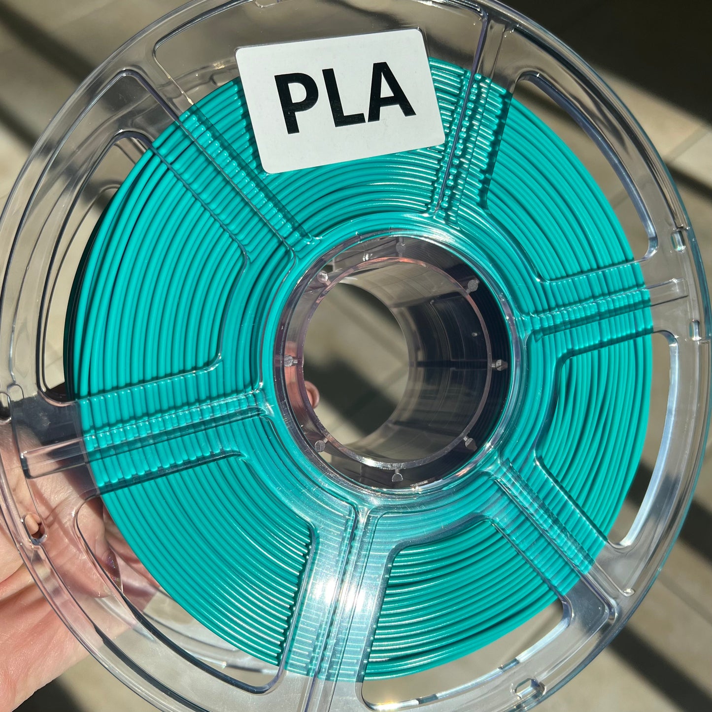 Cookiecad Mermaid Mixer PLA filament – spool side view