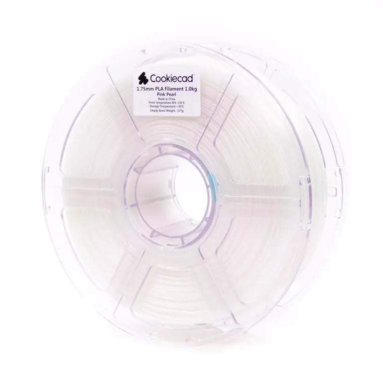 Cookiecad Pink Pearl PLA filament 1.75mm 1kg – warm pink with pearlescent finish, spool