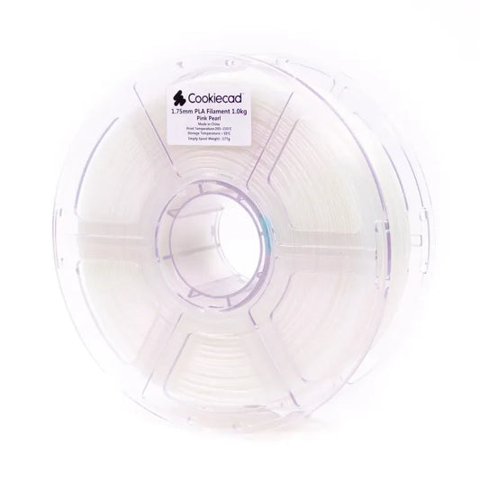 Cookiecad Pink Pearl PLA filament 1.75mm 1kg – warm pink with pearlescent finish, spool
