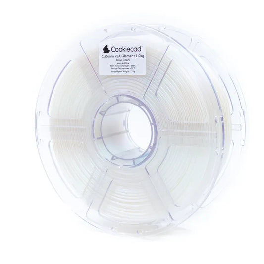 Cookiecad Blue Pearl PLA filament 1.75mm 1kg – rich blue with pearlescent finish, spool