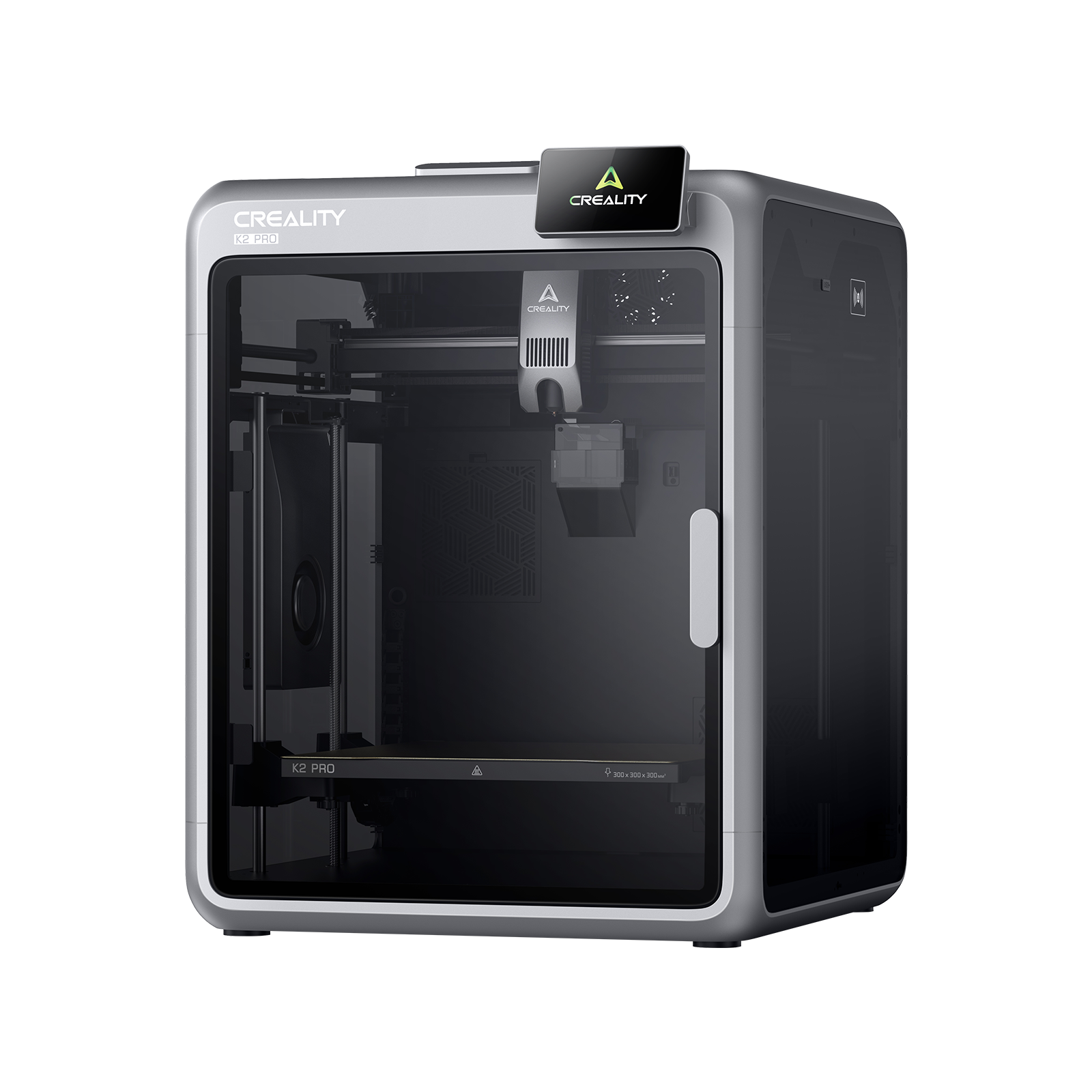 Creality K2 Pro front studio view showing full enclosed printer design and touchscreen interface – VectorDesignsArizona Tucson AZ