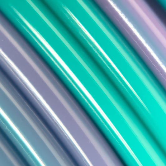 Cookiecad Mermaid ABS filament 1.75mm 1kg – green to blue to purple gradient, spool