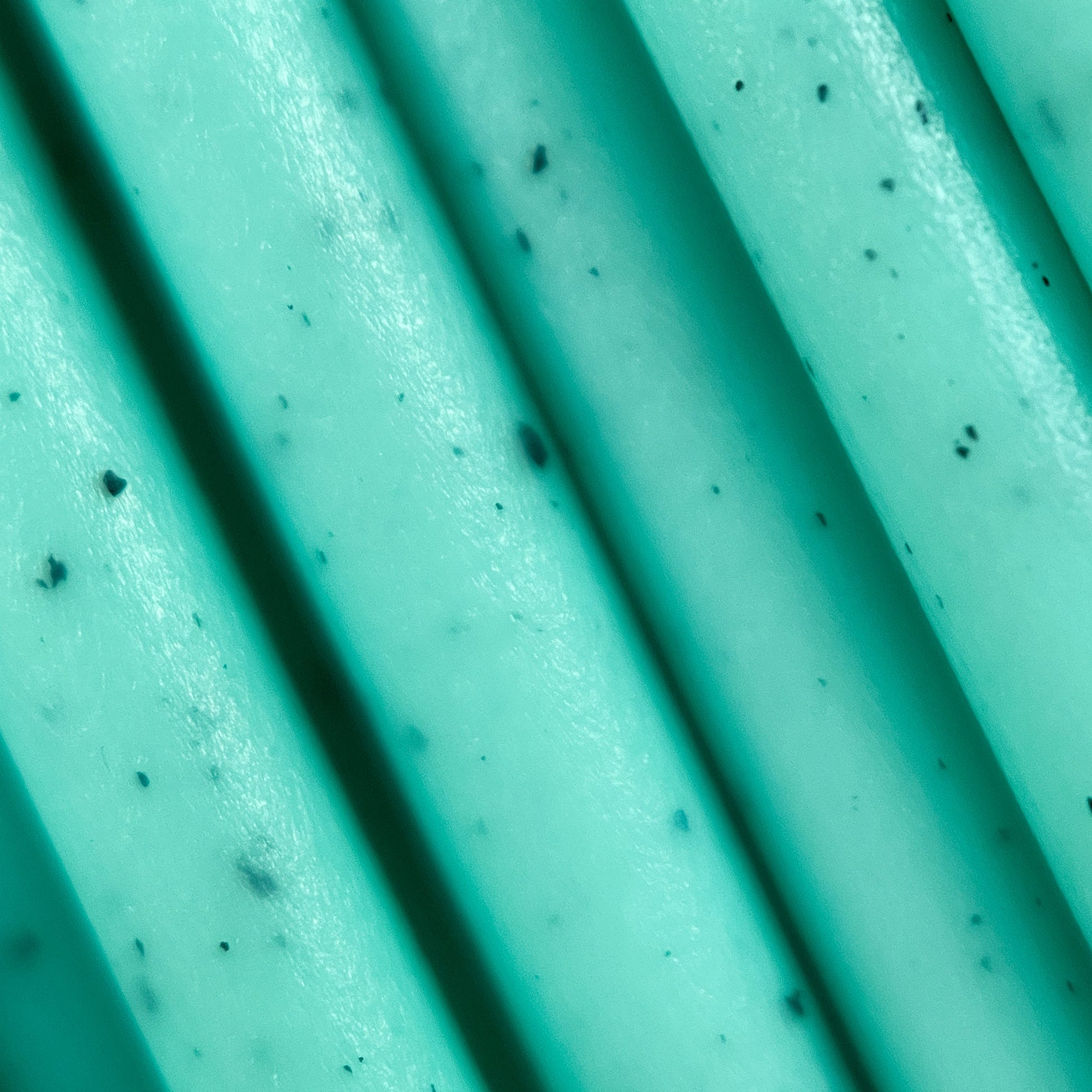 Cookiecad Mint Chip Marble PLA filament close-up – chocolate marble in mint green base