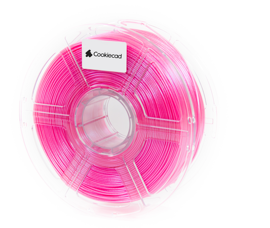Cookiecad Pixie Dust ABS filament 1.75mm 1kg – hot pink with iridescent shimmer, spool