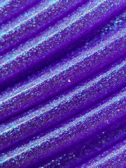 Cookiecad Witchcraft TPU 95A filament close-up – pearlescent purple mica detail