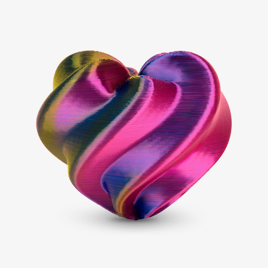 AMOLEN PLA Silk Triple Color filament spool — three colors rotating through a single strand, 1.75mm 1KG