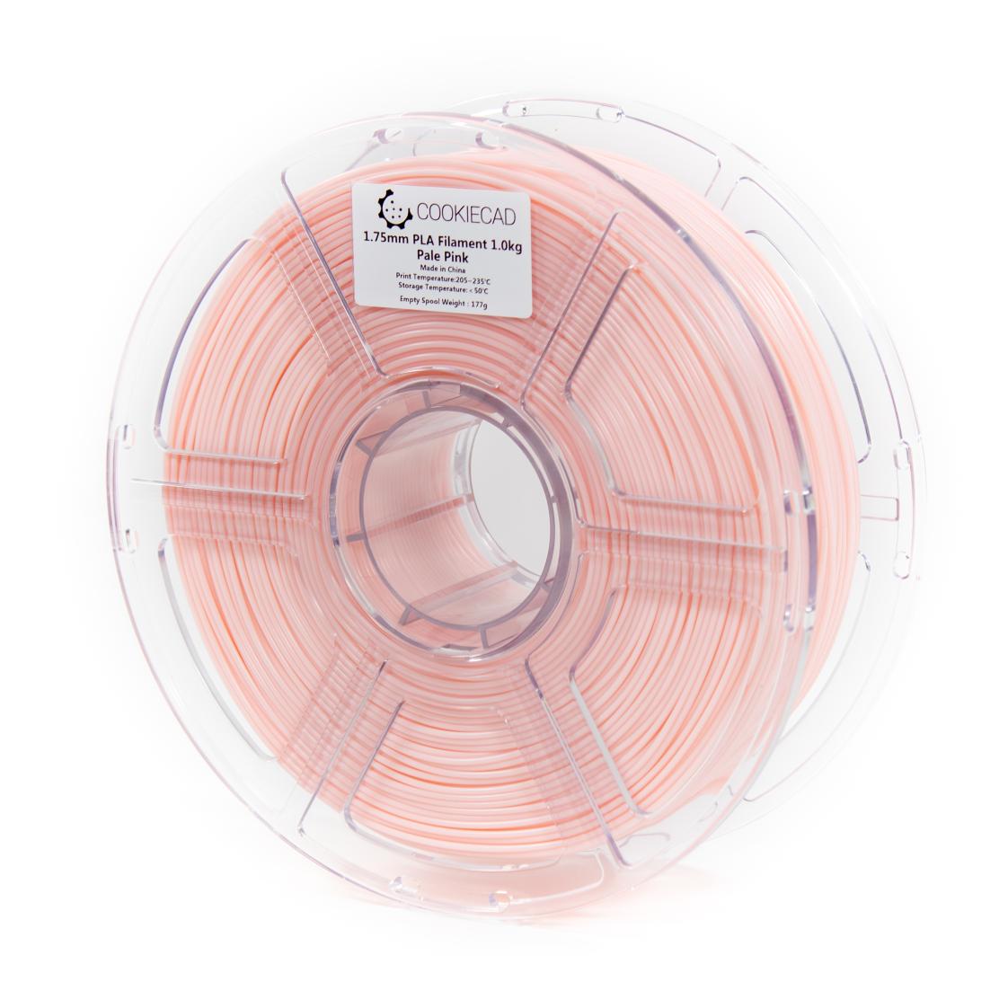 Cookiecad Pale Pink PLA filament 1.75mm 1kg – delicate soft pink spool