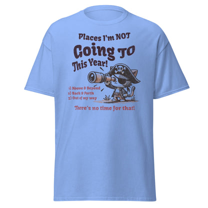 funny pirate cat t-shirt places I’m not going graphic tee by VectorDesignsArizona