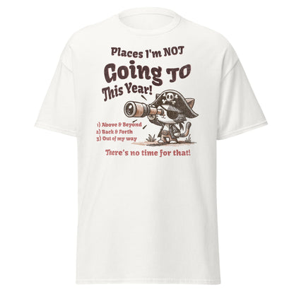 funny pirate cat t-shirt places I’m not going graphic tee by VectorDesignsArizona