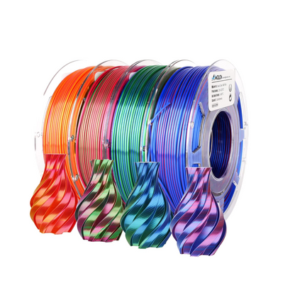 AMOLEN Silk Dual Color PLA variety pack — product overview 1.75mm