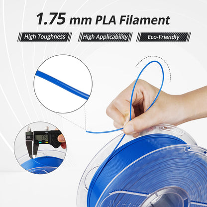 High Speed PLA filament spool — Sapphire Blue colorway