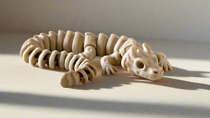 3D Skeleton Dragon & Snake Flexy Figurine with Matching Eggs