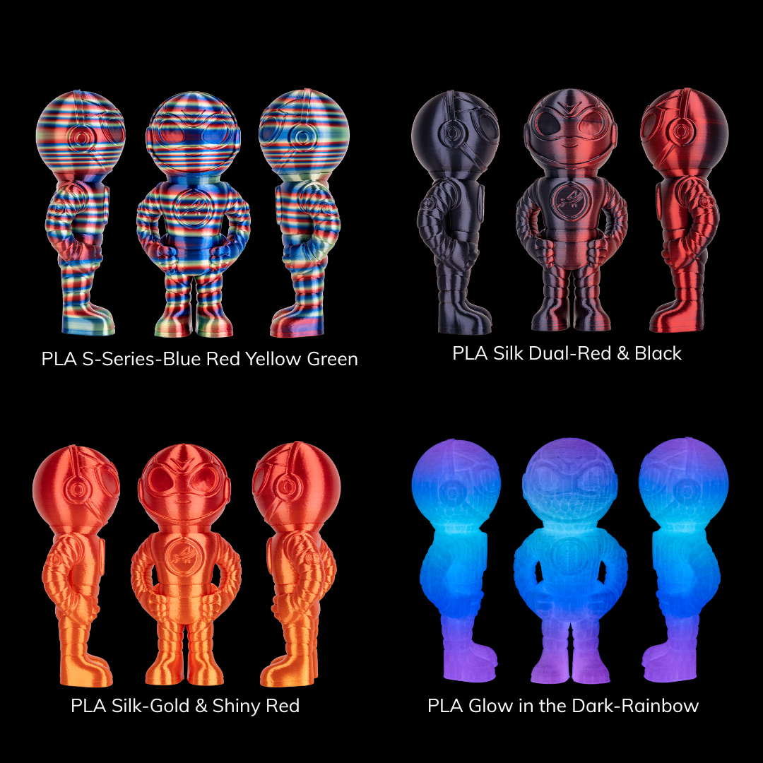 AMOLEN 8th Anniversary branding image — curated PLA filament collection product display
