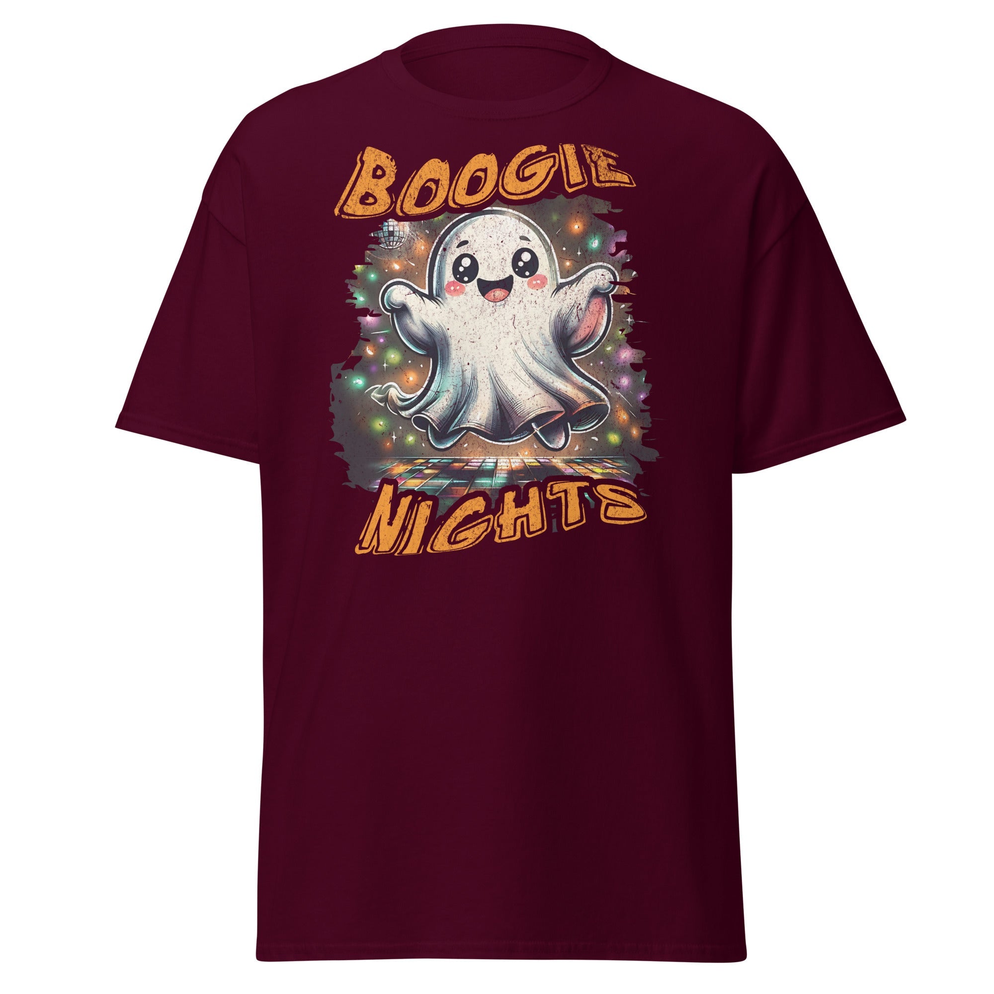 Boogie Nights Halloween Tee - Fun Vintage Inspired Graphic Shirt for Halloween Parties & Costume EventsT-shirtVectorDesignsArizona7137271_12634