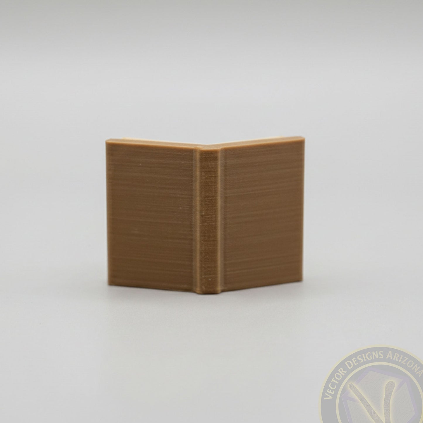 Brown miniature book accessory for Reading Ghost and Grim Reader desk decor