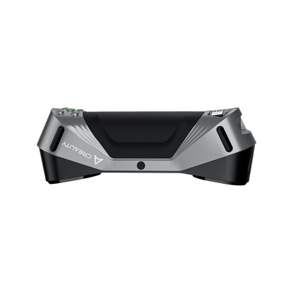 Creality CR-Scan Raptor 3D scanner bottom view showing sensor and connector placement