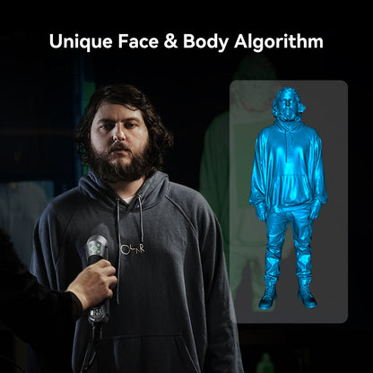CR-Scan Raptor face and body scanning algorithm capturing full human figure in 3D