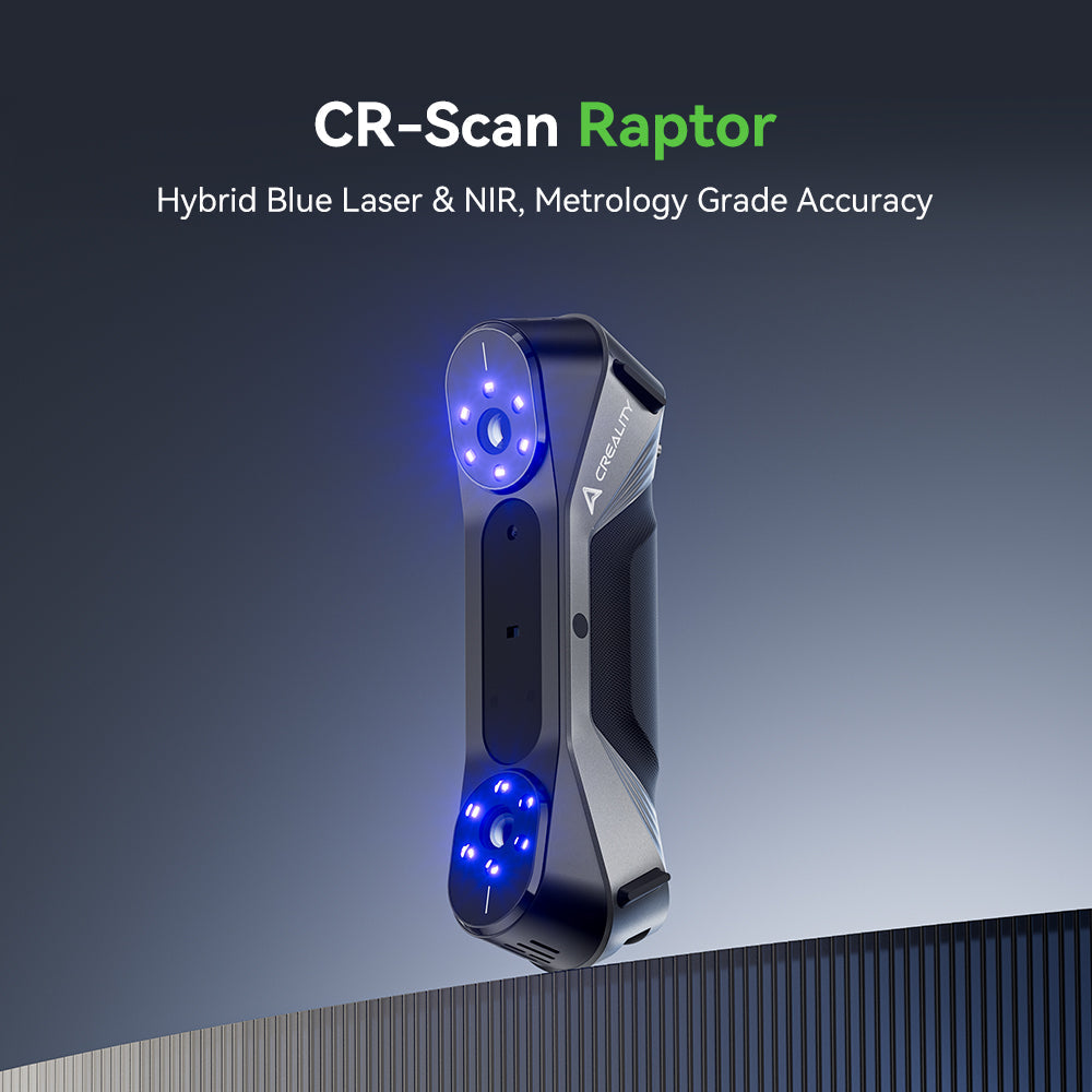 CR-Scan Raptor hybrid blue laser and NIR scanner with metrology-grade accuracy
