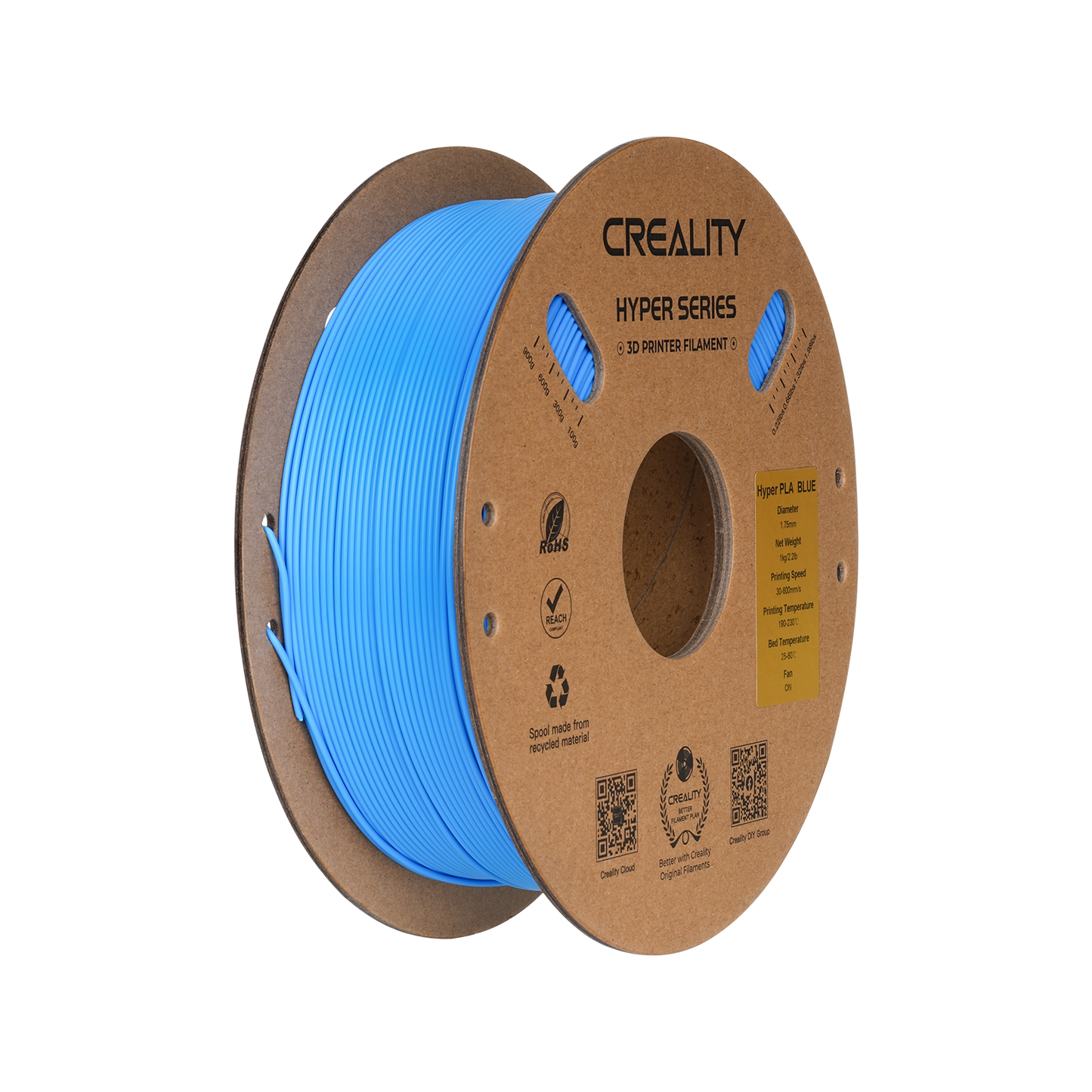Creality Hyper Series PLA 1kg Filament in blue – 1.75 mm 3D printing material