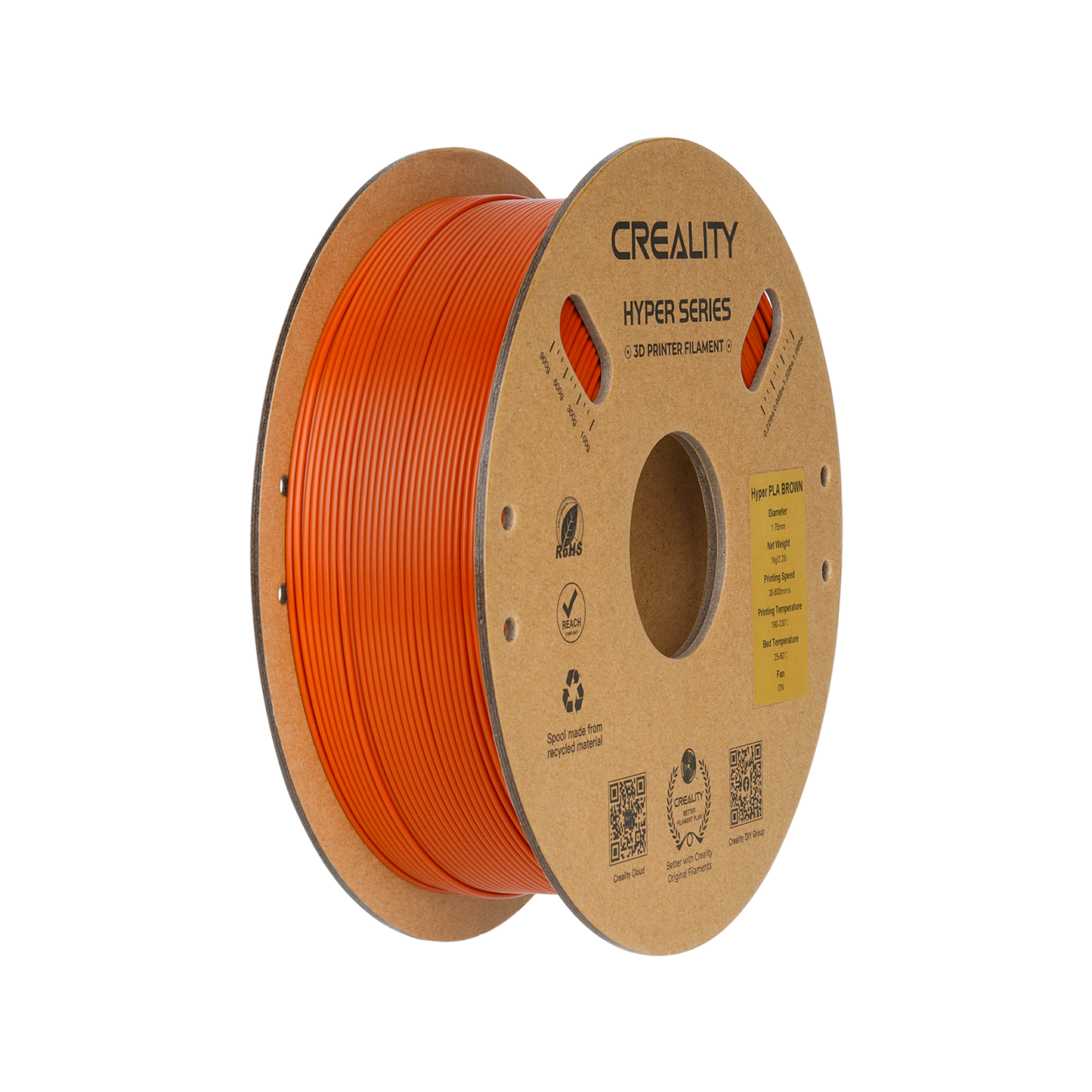Creality Hyper Series PLA 1kg Filament in brown – 1.75 mm 3D printing material