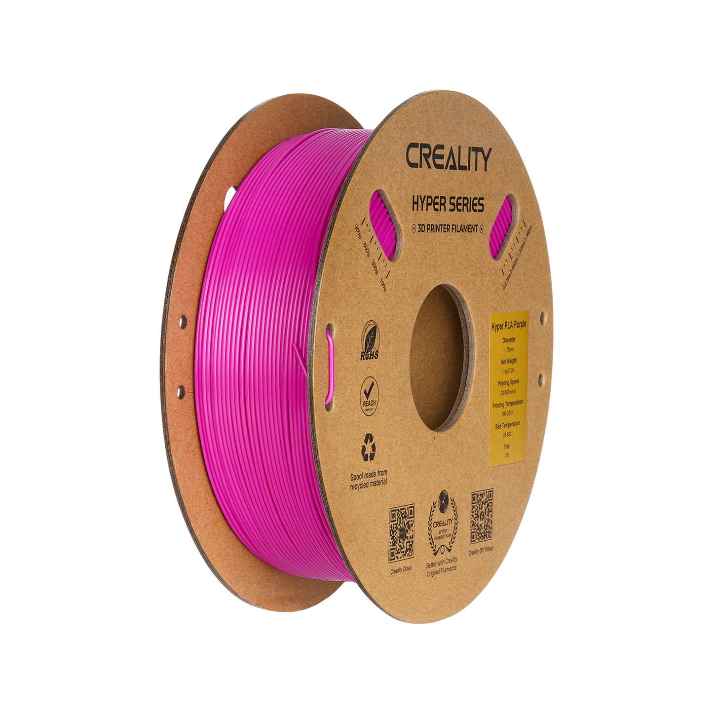 Creality Hyper Series PLA 1kg Filament in purple – 1.75 mm 3D printing material