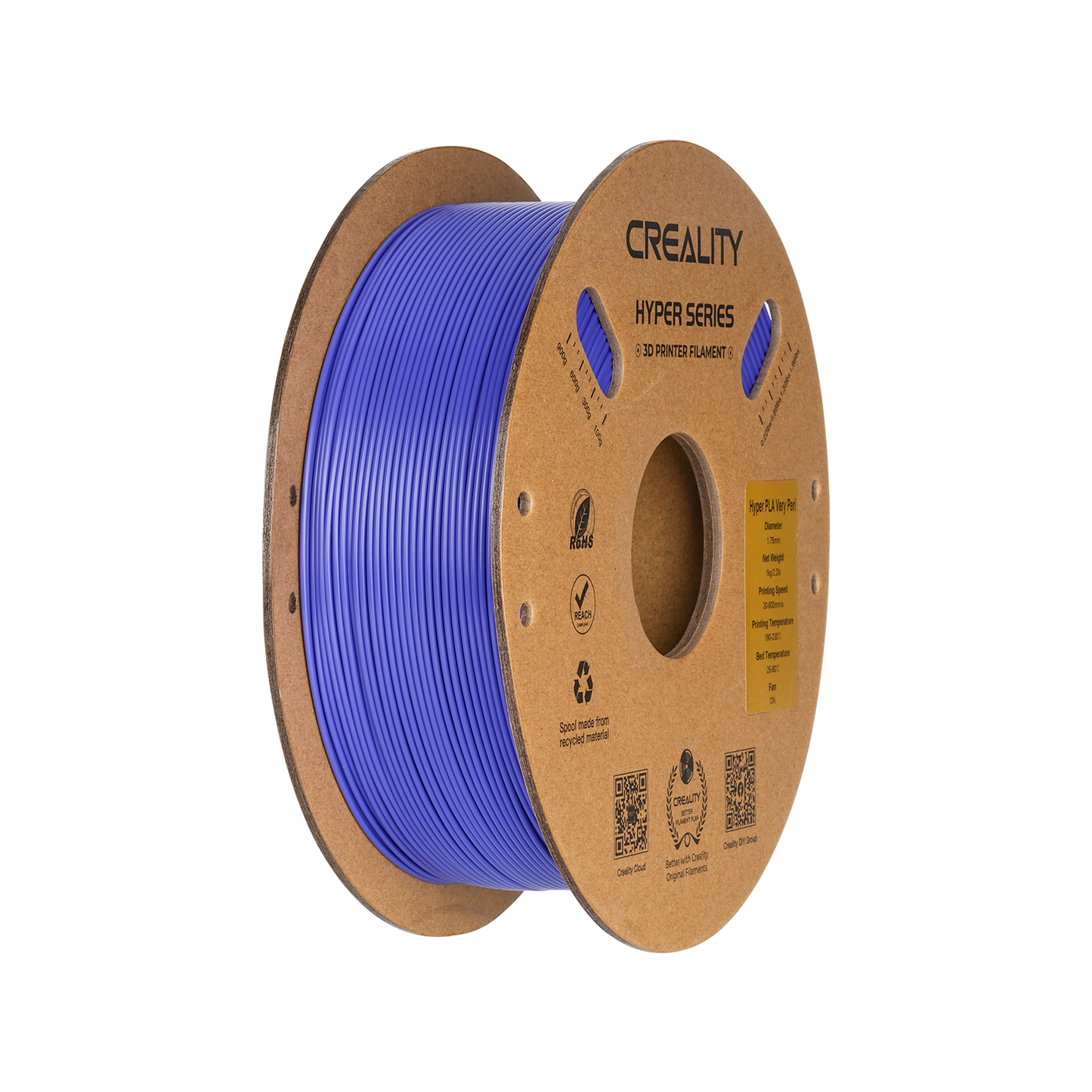 Creality Hyper Series PLA 1kg Filament in veri peri – 1.75 mm 3D printing material