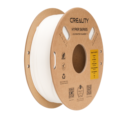 Creality Hyper Series PLA 1kg Filament in white on eco-friendly cardboard spool – VectorDesignsArizona