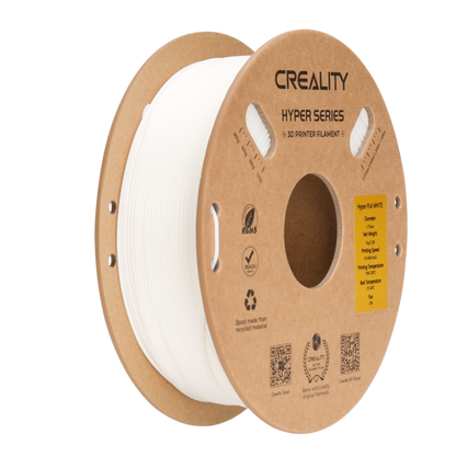 Creality Hyper Series PLA 1kg Filament in white on eco-friendly cardboard spool – VectorDesignsArizona