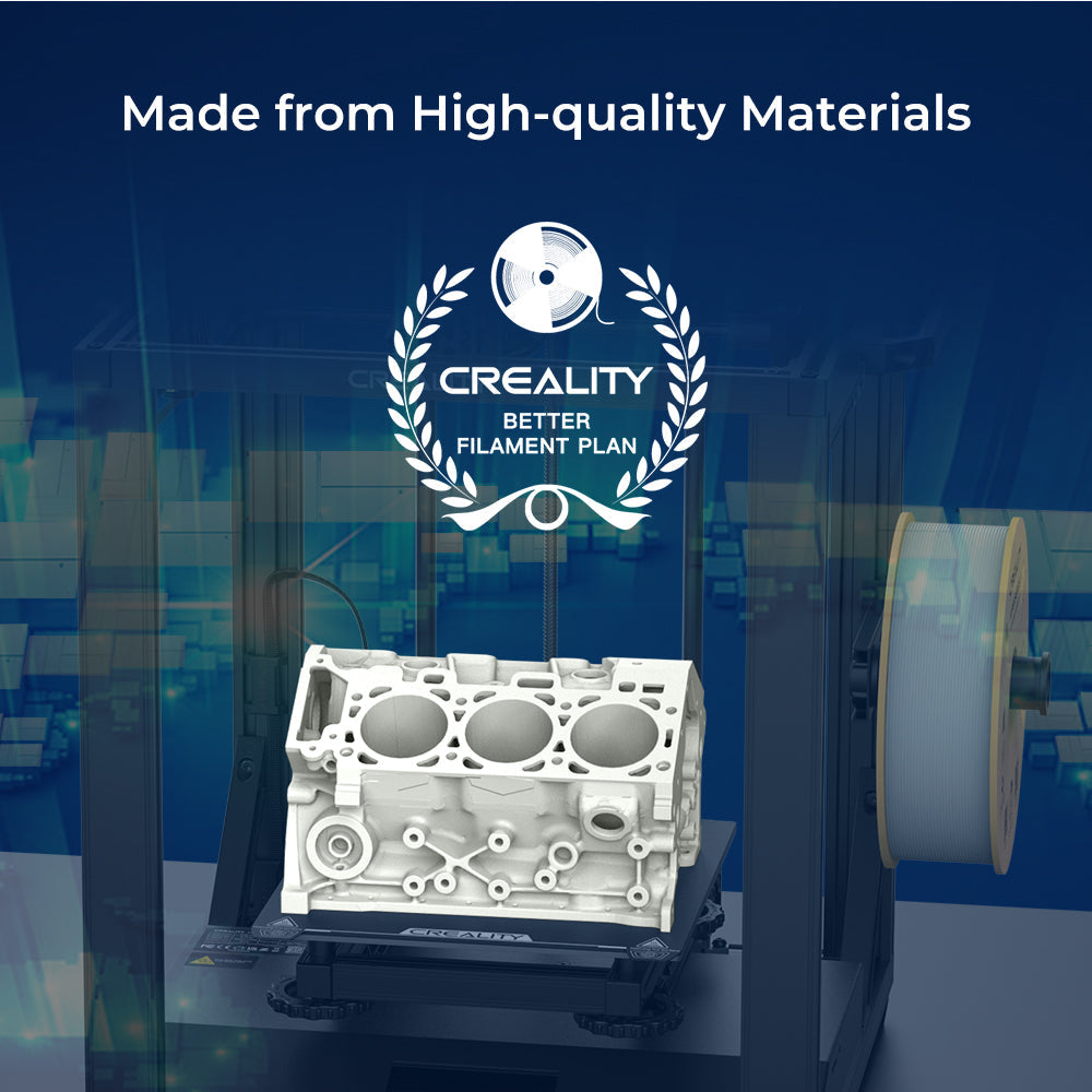 Creality Hyper Series PLA filament printing an engine model, made from high-quality materials for precision and strength – VectorDesignsArizona