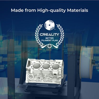 Creality Hyper Series PLA filament printing an engine model, made from high-quality materials for precision and strength – VectorDesignsArizona