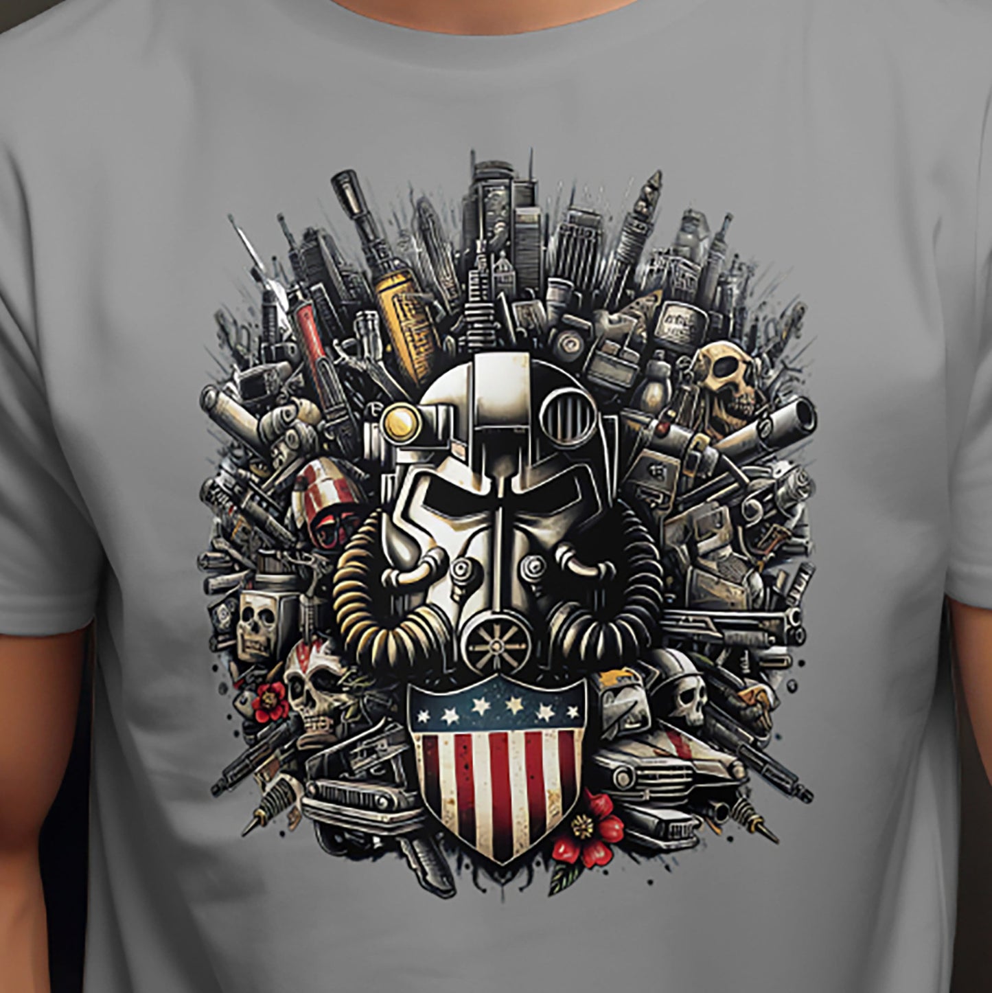 Fallout Inspired Brotherhood of Steel Tee - unisex fallout game shirt  - Cool & Comfortable Apparel — T-Shirt, VectorDesignsArizona