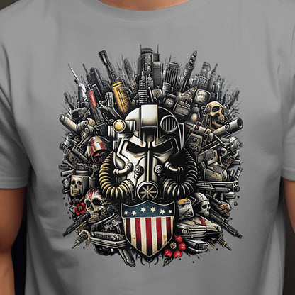 Fallout Inspired Brotherhood of Steel Tee - unisex fallout game shirt  - Cool & Comfortable Apparel — T-Shirt, VectorDesignsArizona