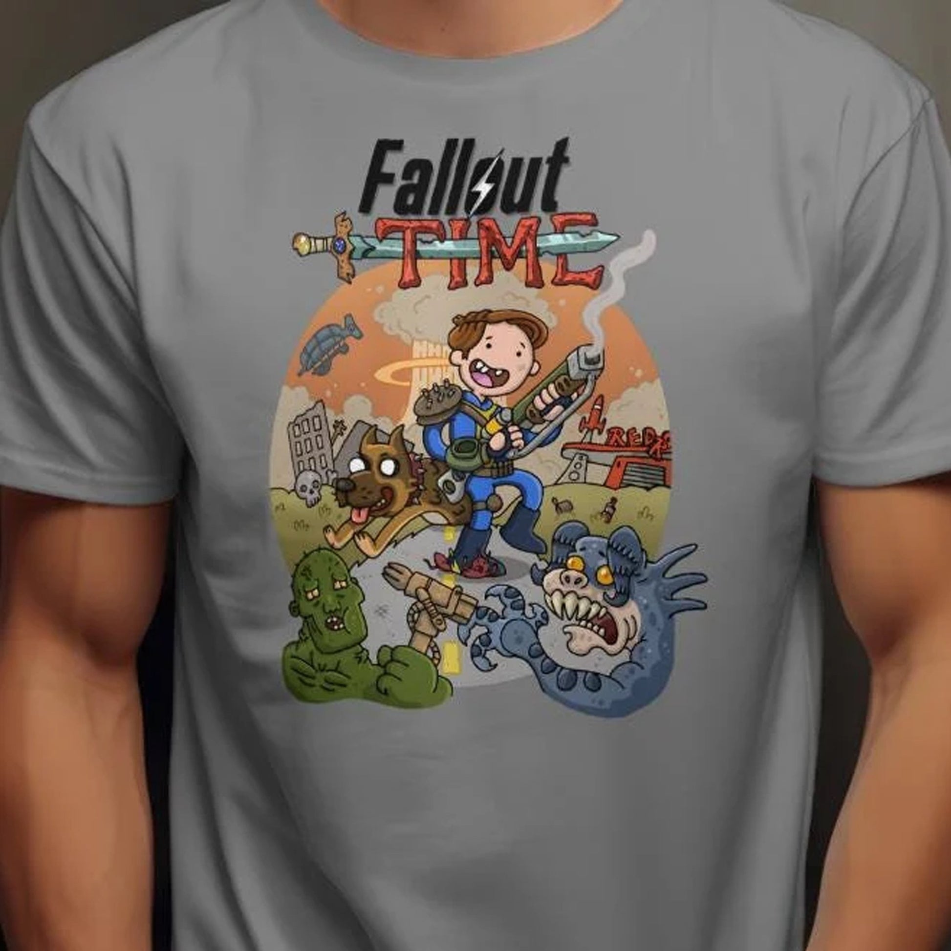 Wasteland Inspired FalloutTime Tee - unisex fallout game shirt  - Cool & Comfortable Apparel — T-Shirt, VectorDesignsArizona