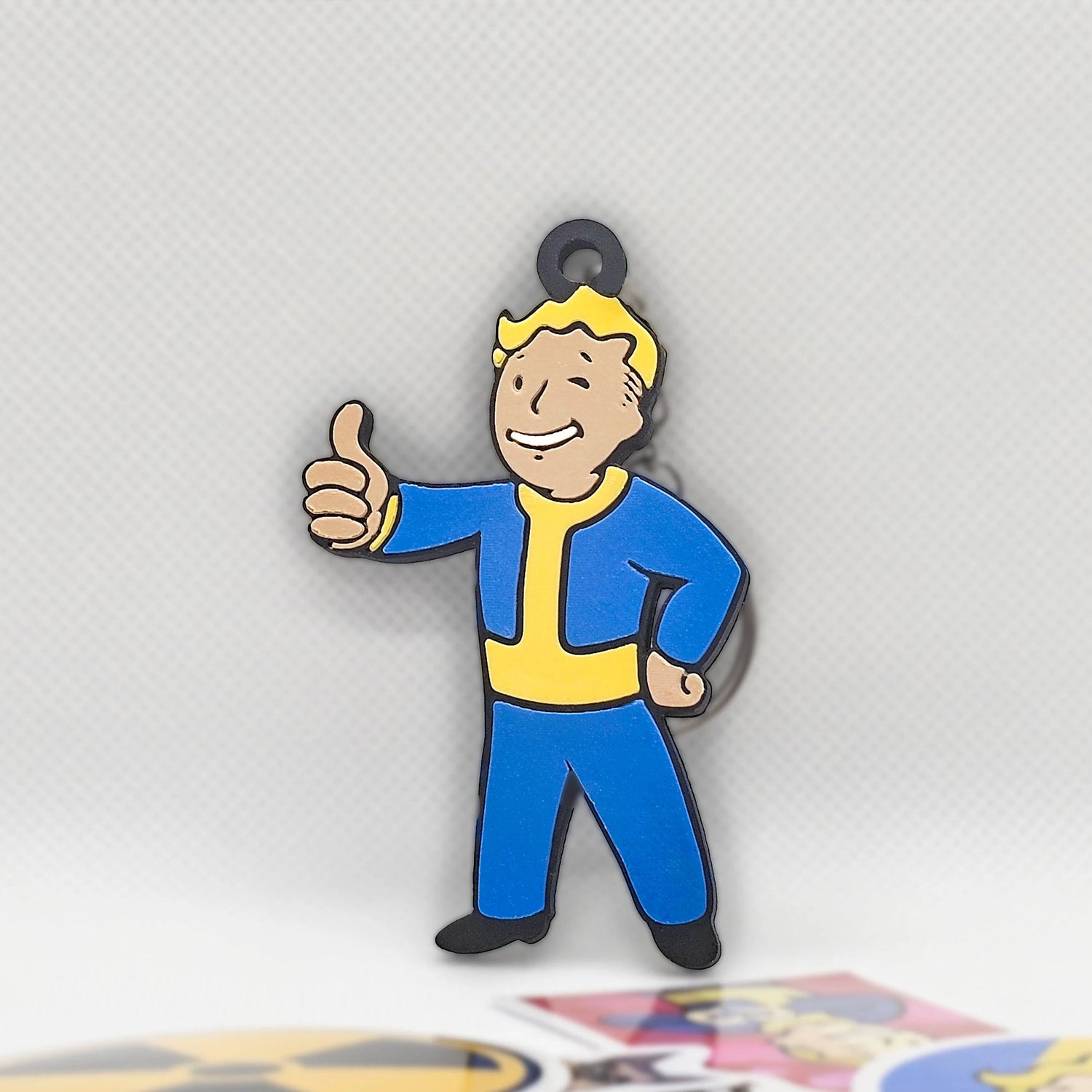 Fallout Keychains with Free Stickers - Unique Gamer Gifts, Vault - Tec, Nuka Cola, Fallout Shelter CollectiblesKeychainVectorDesignsArizonaVaultBoy