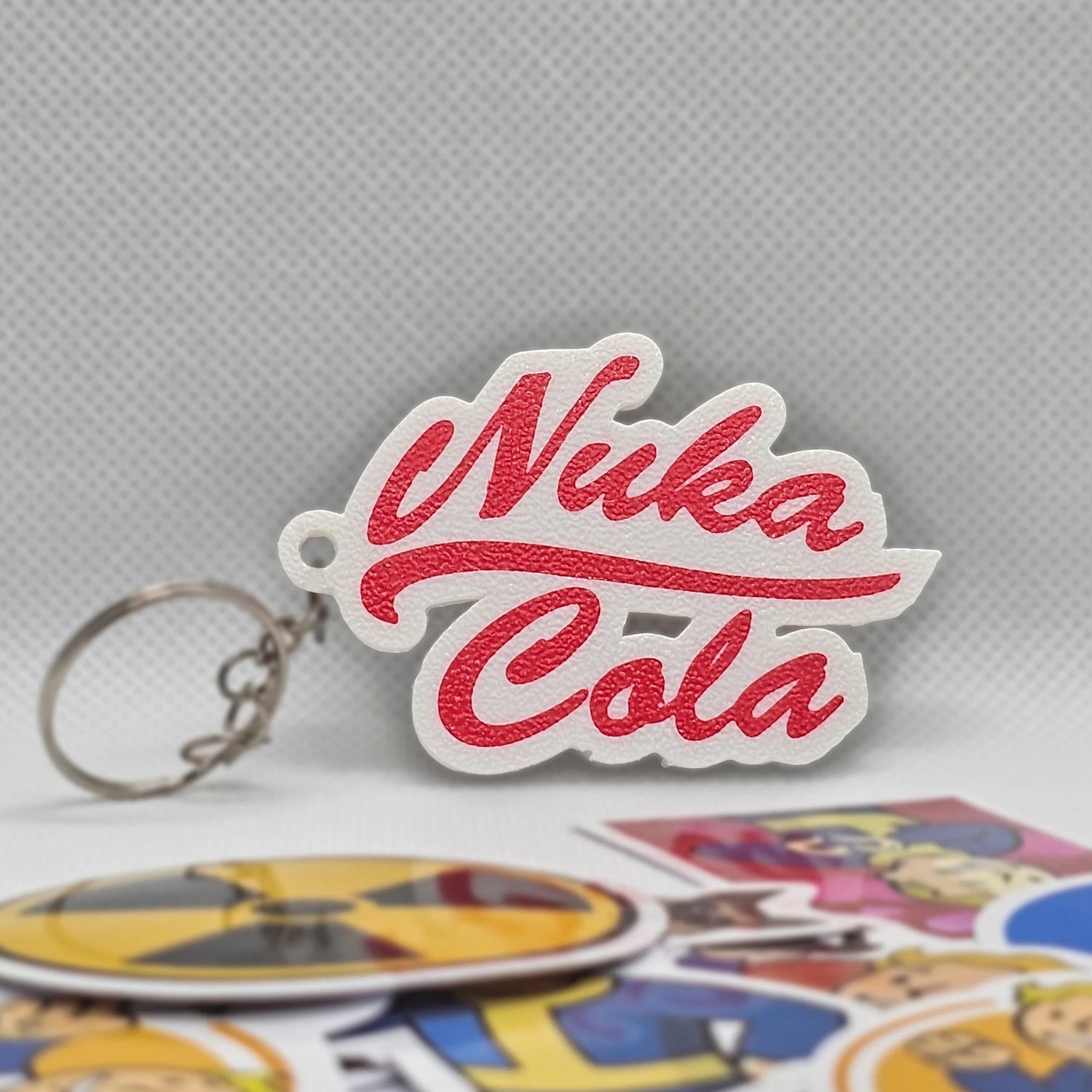 Fallout Keychains with Free Stickers - Unique Gamer Gifts, Vault - Tec, Nuka Cola, Fallout Shelter CollectiblesKeychainVectorDesignsArizonaNukaTag