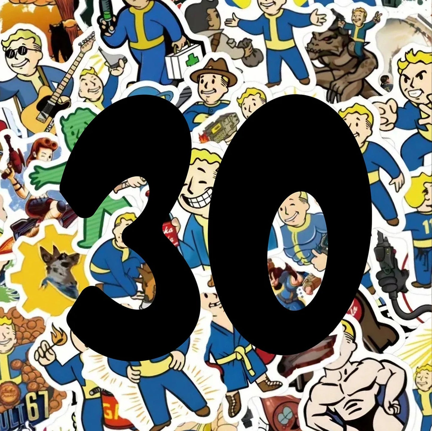 Fallout Mystery Sticker Packs 10 - 20 - 30 No Duplicates - Strong Durable VinylStickersVectorDesignsArizona1980374209