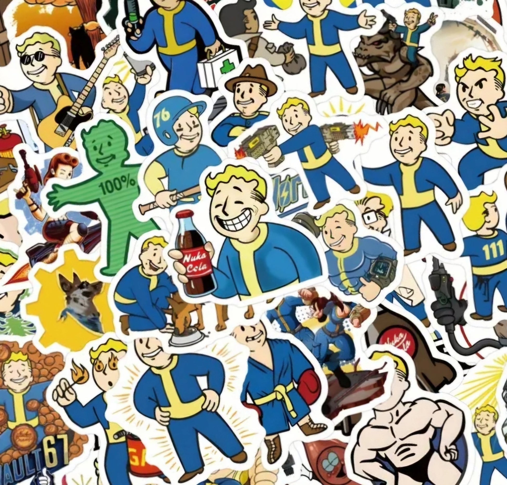 Fallout Mystery Sticker Packs 10 - 20 - 30 No Duplicates - Strong Durable VinylStickersVectorDesignsArizona1980308673