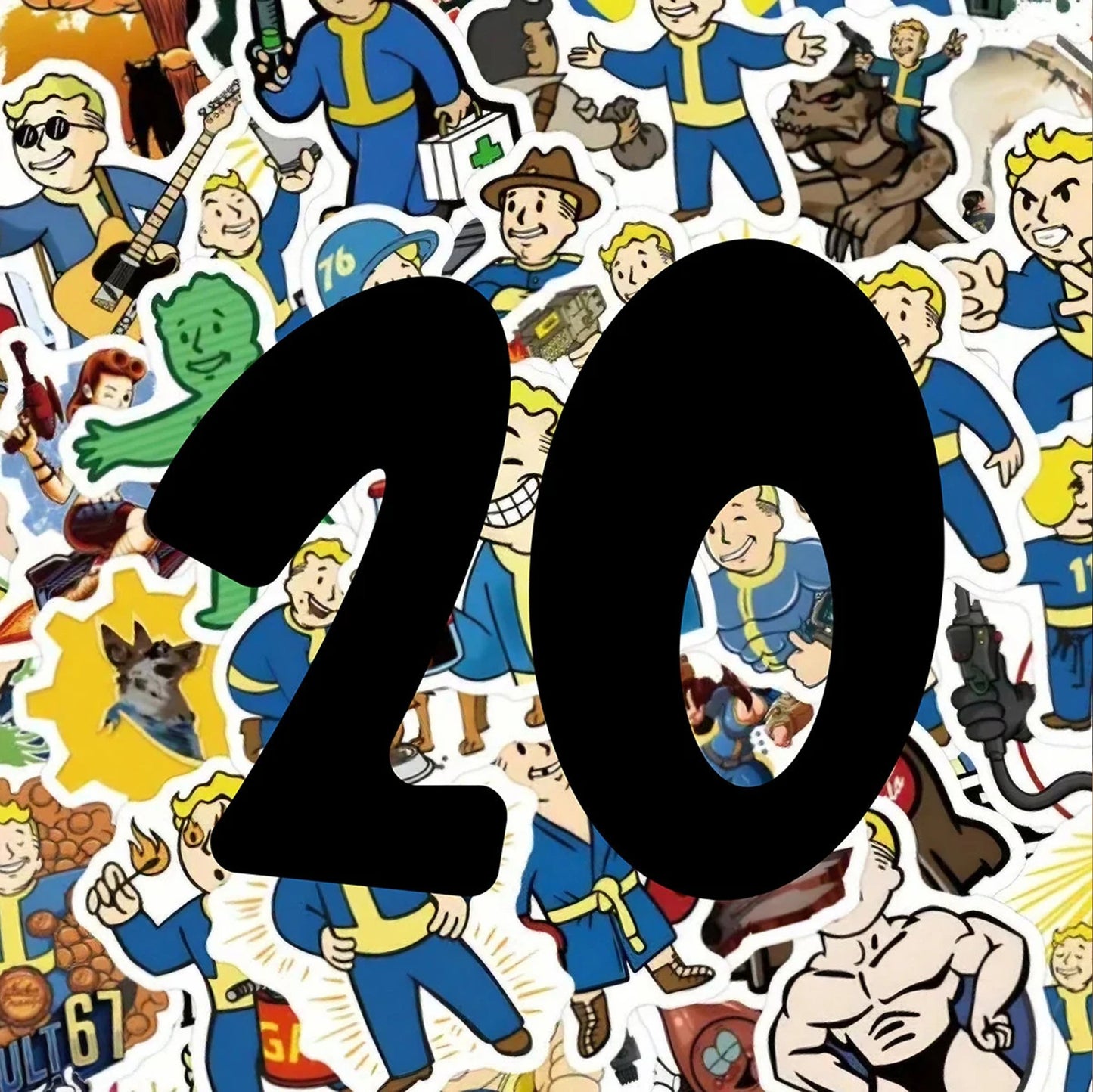 Fallout Mystery Sticker Packs 10 - 20 - 30 No Duplicates - Strong Durable VinylStickersVectorDesignsArizona1980341441