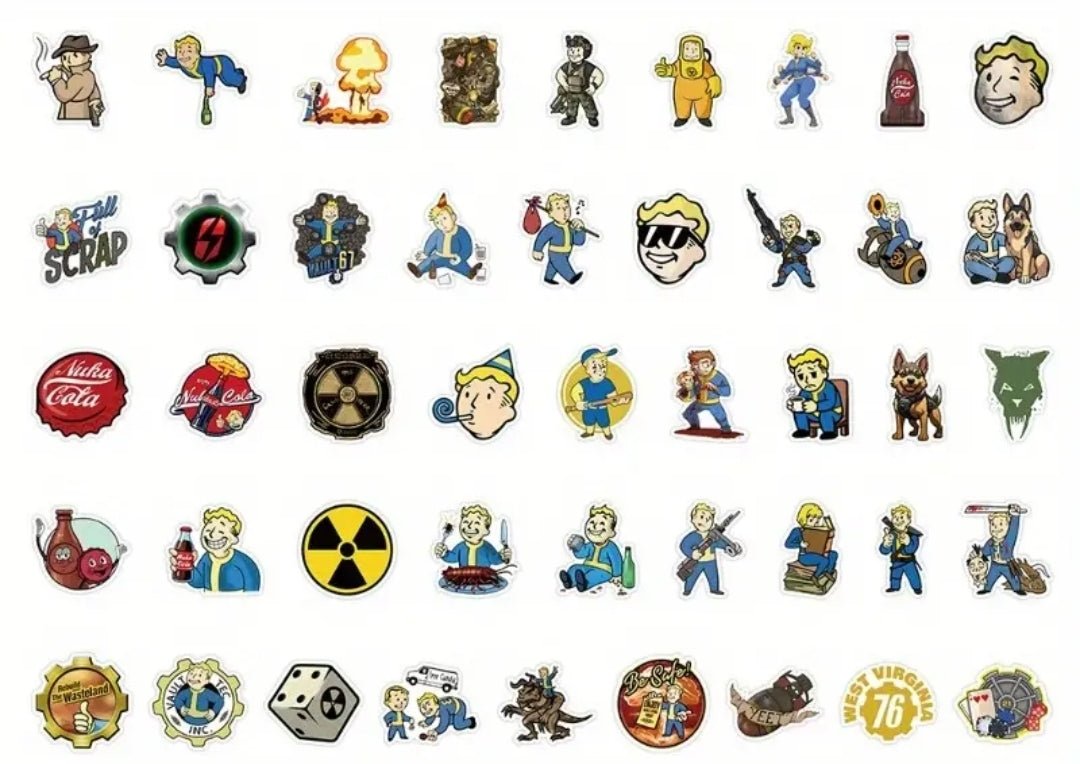 Fallout Mystery Sticker Packs 10 - 20 - 30 No Duplicates - Strong Durable VinylStickersVectorDesignsArizona1980308673