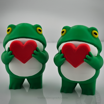 Frog Love Figurine – Adorable Heart-Holding Companion