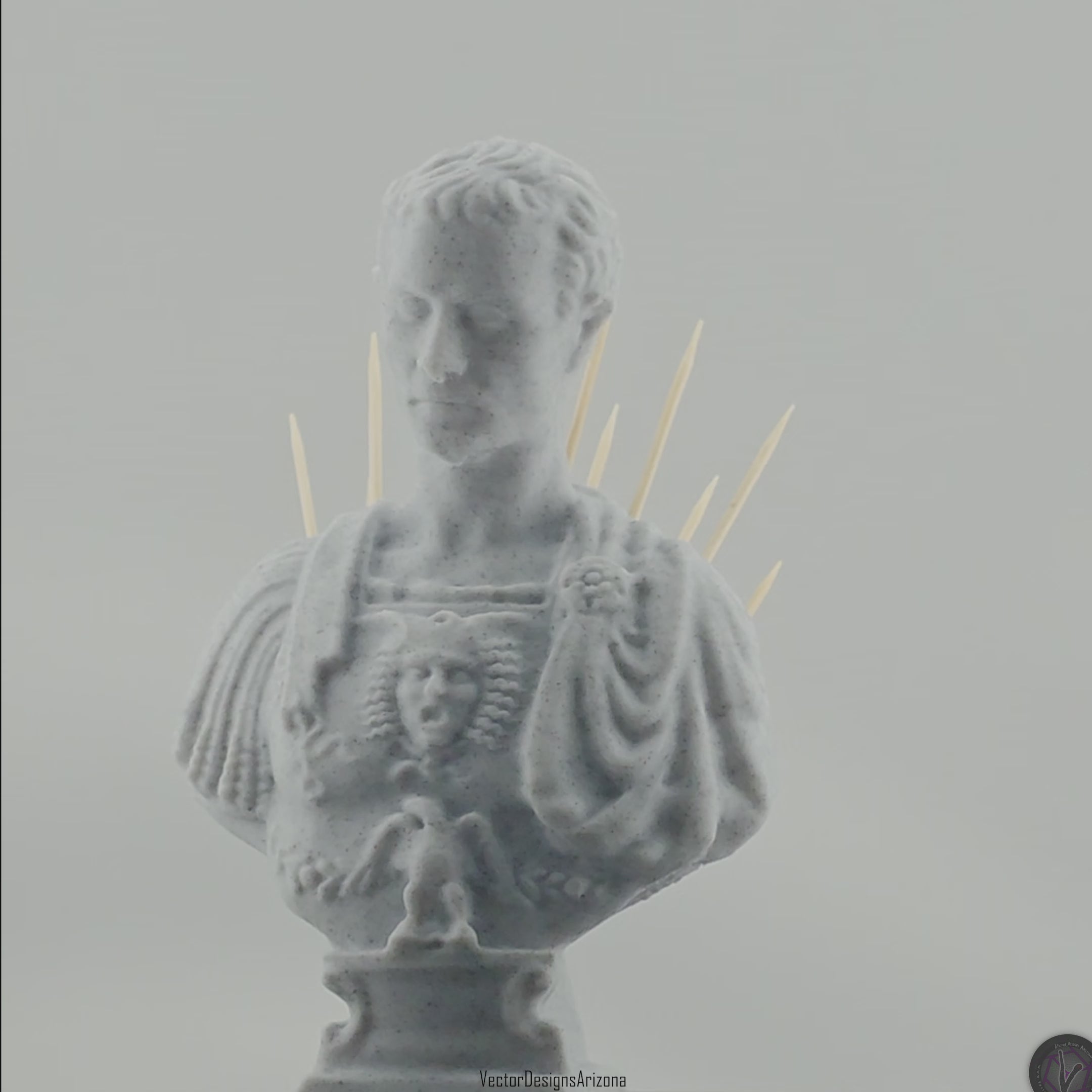 Julius Caesar toothpick holder