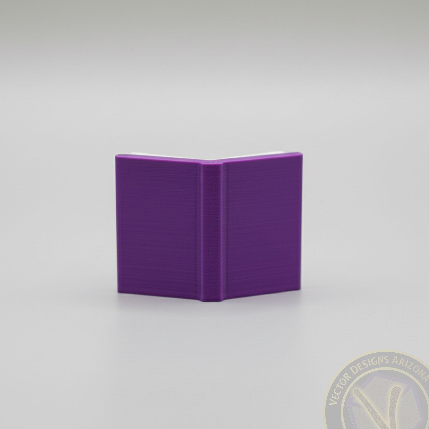 Purple miniature book accessory for Reading Ghost and Grim Reader desk decor